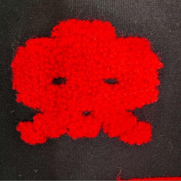 BKYS PacMan Game Over Chenille Graphic on Cotton T Short Black Size M - Picture 6 of 10